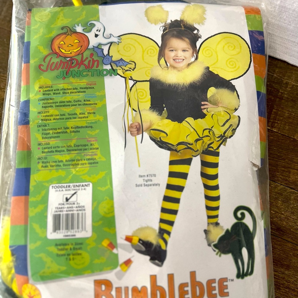 Toddler Bumble Bee Halloween Costume size 3+years